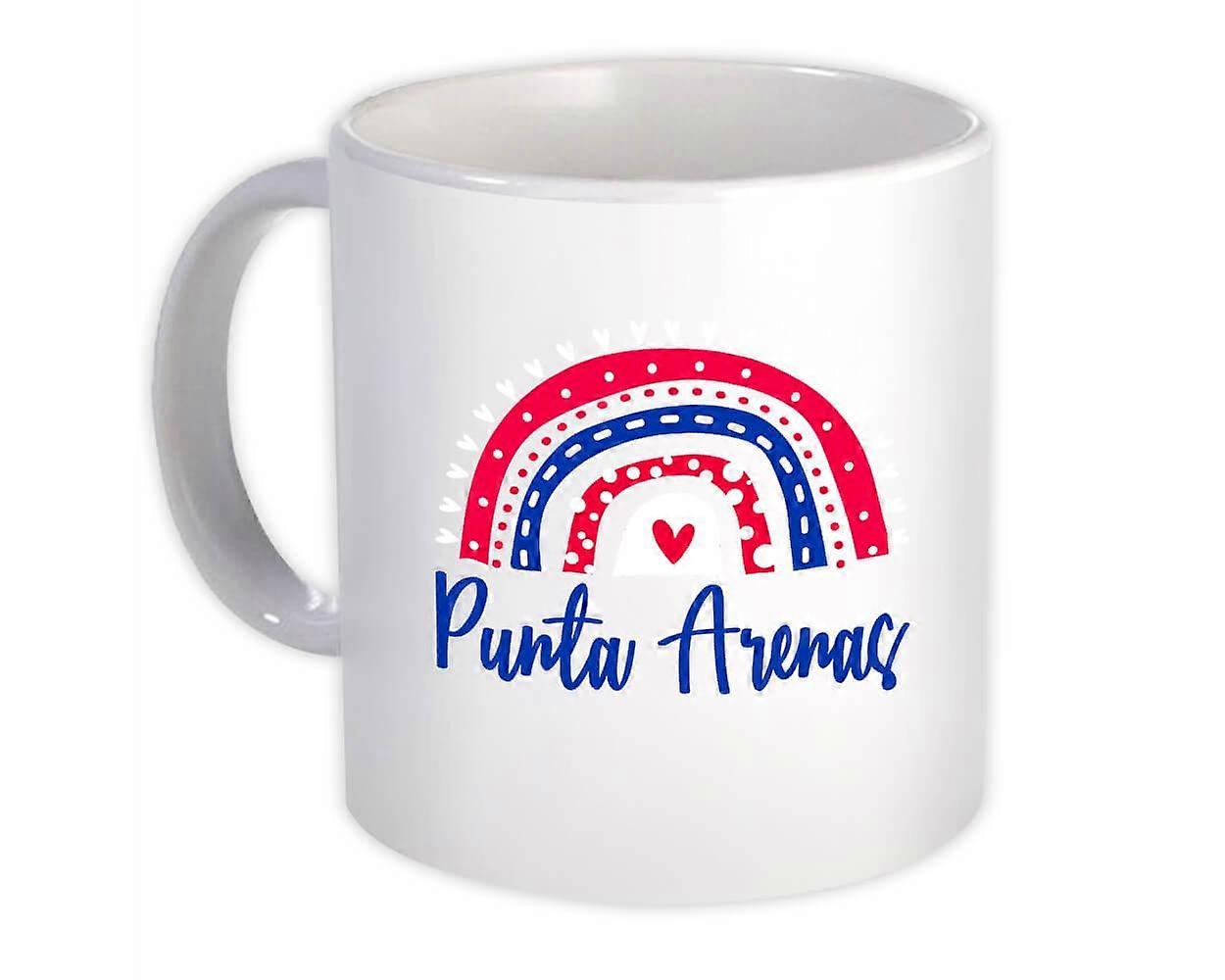 Gåva mugg: Punta Arenas Chile Rainbow