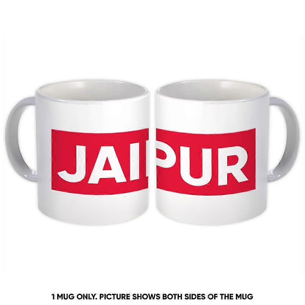 Gåva mugg: Jaipur Indien Röd