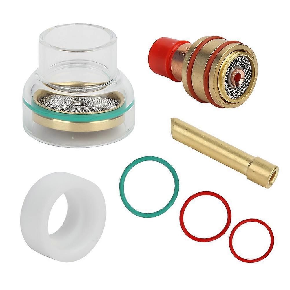 WP17 / 18/26 Argon Ark Kaynağı Mengxi için Filtre Cam Kupası İletken Elektrot Tutucu Kiti