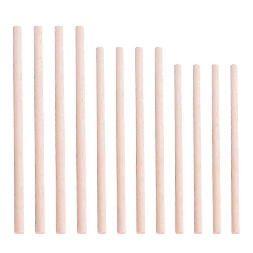 150pcs Wooden Round Dowel Rods Sticks for Crafts Woodworking DIY Building Model