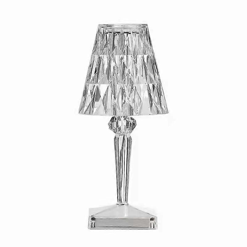 Crystal Table Lamp Rechargeable USB Diamond Touch Sensor Battery Desk Lamp Bar Light Restaurant Lamp LED Night Light