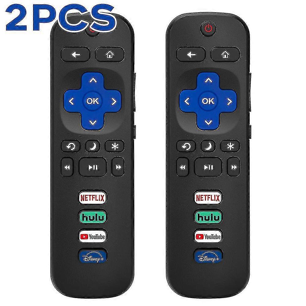 1/2pcs Remote Controls For Roku Tv, Compatible With Tcl Roku/ Hisense Roku/ Onn Roku/ Philips Roku Series Smart Tvs