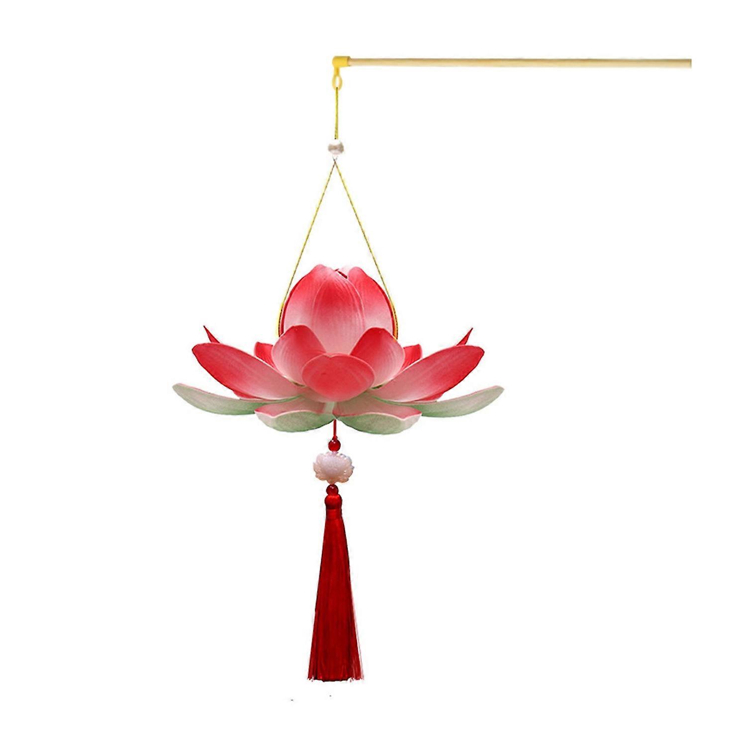 Lotus Lantern DIY Kit Chinese Style Handheld Lantern DIY Lantern Kit Festive Decoration for