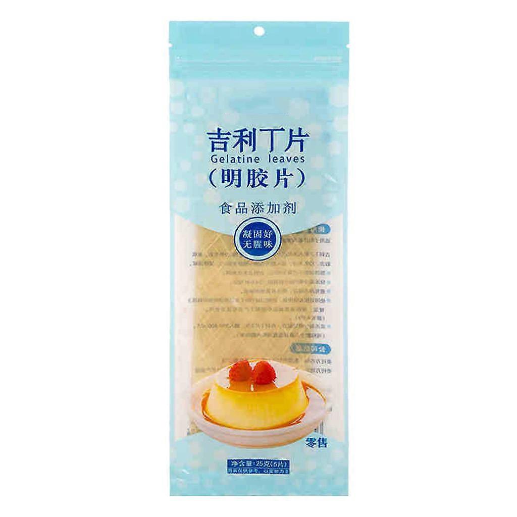 1 Pack 25g Leaf Gelatin Sheets Gelatin Leaves Baking Accessories for Baking