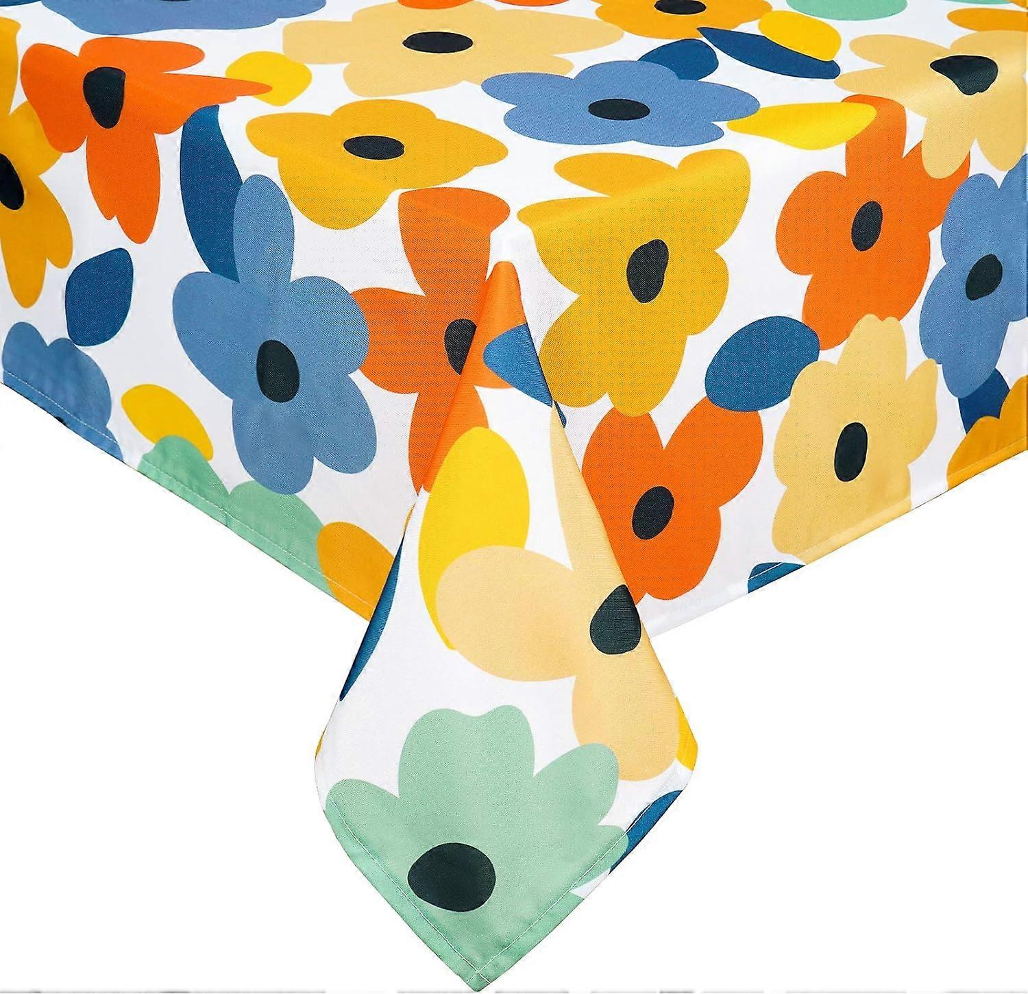 Çiçek masa örtüsü, Çiçekler, ilkbahar, yaz, sonbahar, sonbahar için masa örtüsü, mutfak, yemek odası, piknik, parti, ziyafet, açık su geçirmez masa örtüsü