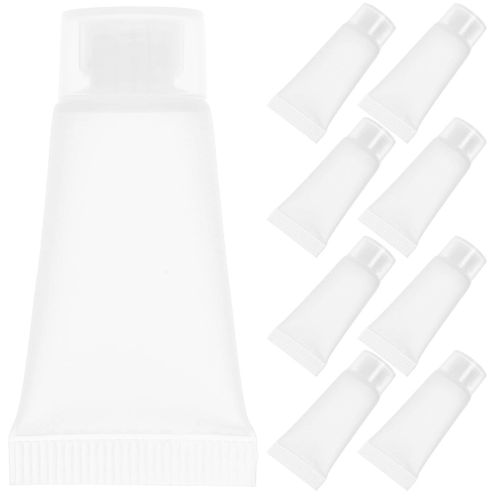 50pcs Cream Tubes Empty Travel Tubes Empty Squeeze Tubes Lotion Bottle Refillable Travel Squeeze Tubes For Lotion Toothpaste Container