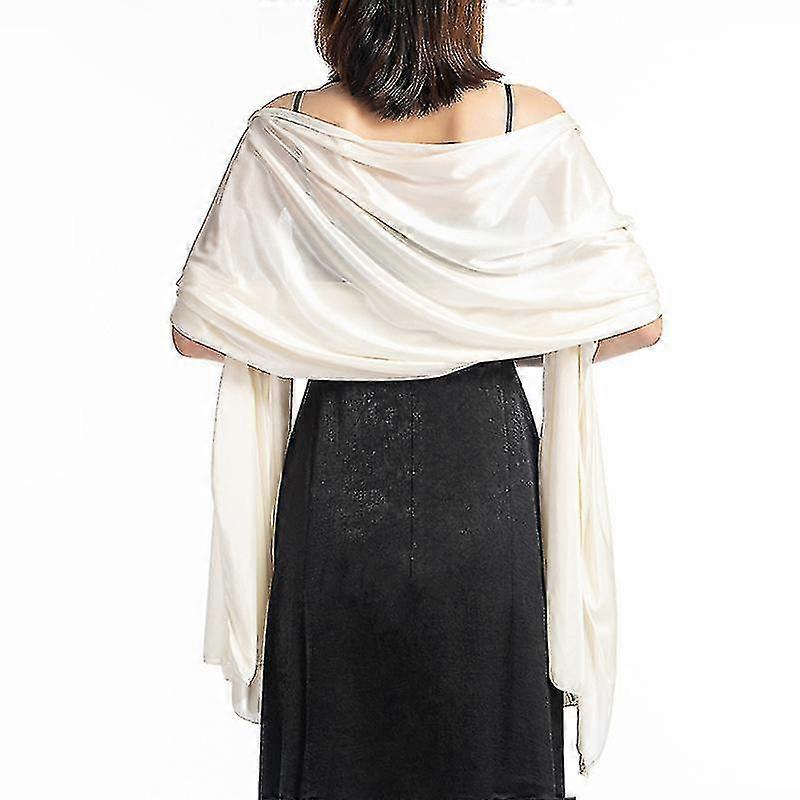 Shawl Dress Evening Wrap Wedding Satin Solid Shawl Shrug Boleros