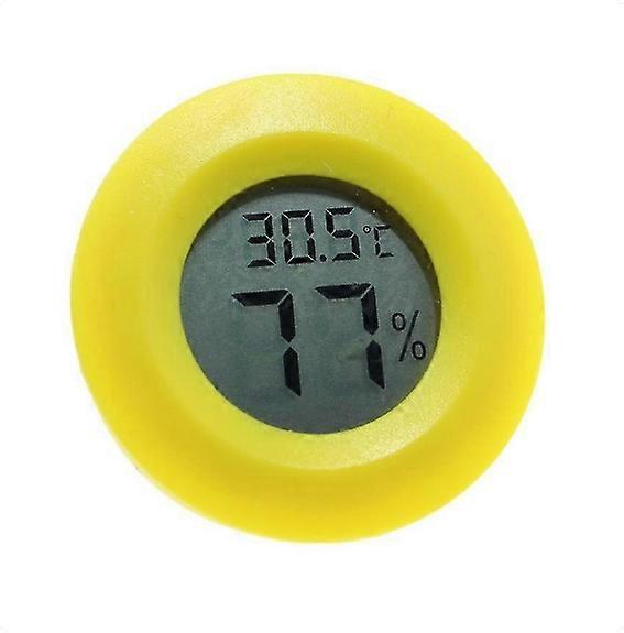 Thermometer，Mini Digital Room Thermometer Hygrometer Clock Hygrometer Temperature LCD Screen Thermometer
