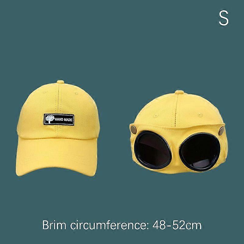 {Pilot} Hat Creative Men's Glasses Cap Sunglasses Sunshade Wild Baseball Cap