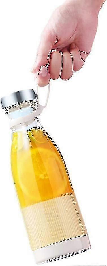 Portable Mini Blender, Fresh Juice Blender Bottle, Personal Mixer Fruit Rechargeable With Usb And Wireless Charging, Milk Shakes 350ml, Home, Gym, Tra