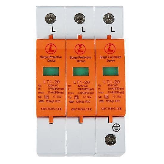 3P LT1-20/40KA 420V House Surge Protector Lightning Protection Switch Arrester