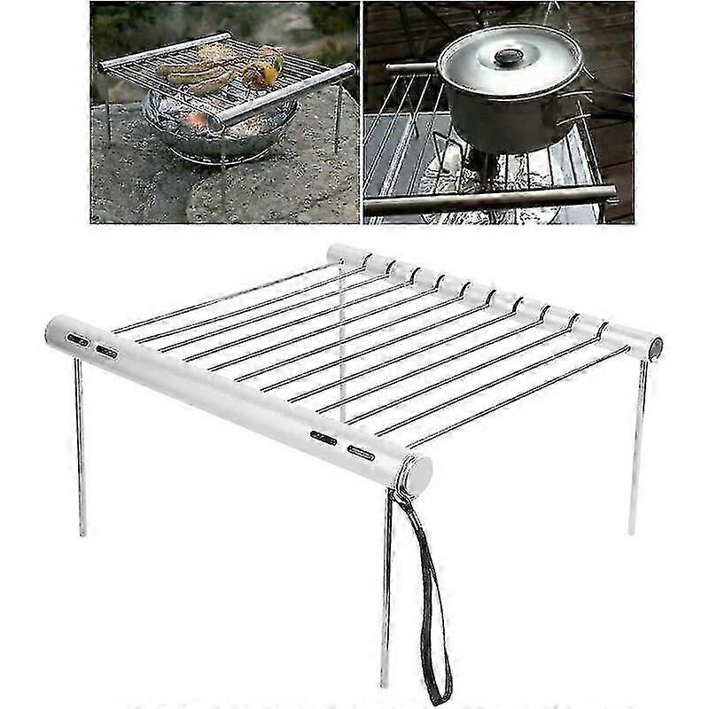Bbq grill portatile, porta barbecue pieghevole per viaggi, campeggio, escursionismo, picnic