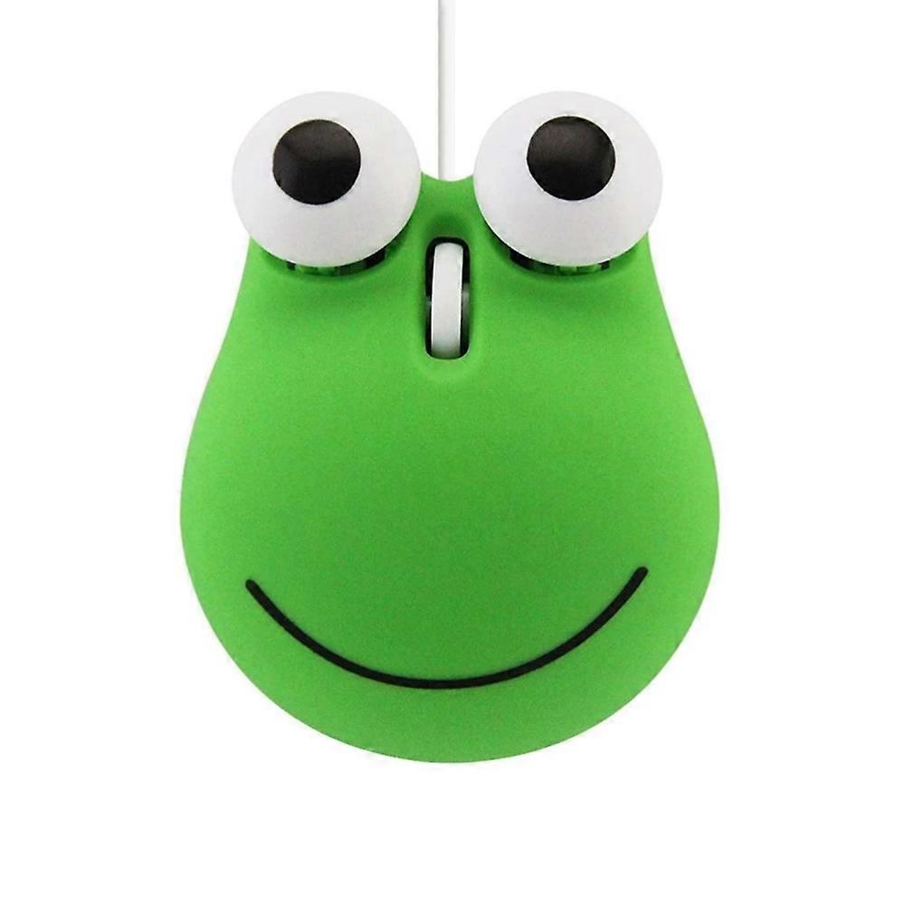 Super cute cartoon mini frog wired mouse