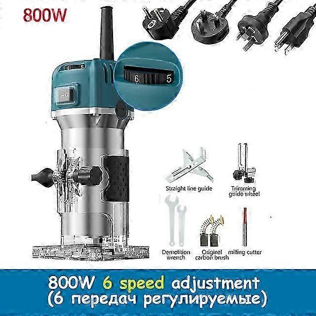 800w / 2000w电动路由器电动修剪机雕刻开槽修剪机雕刻路由器工具6速800W