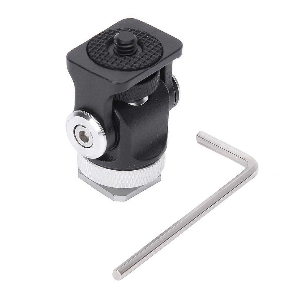Compact Hot Shoe Mount for Monitor, Flash and Microphone with 1/4\" Screw and Versatile Mounting Options