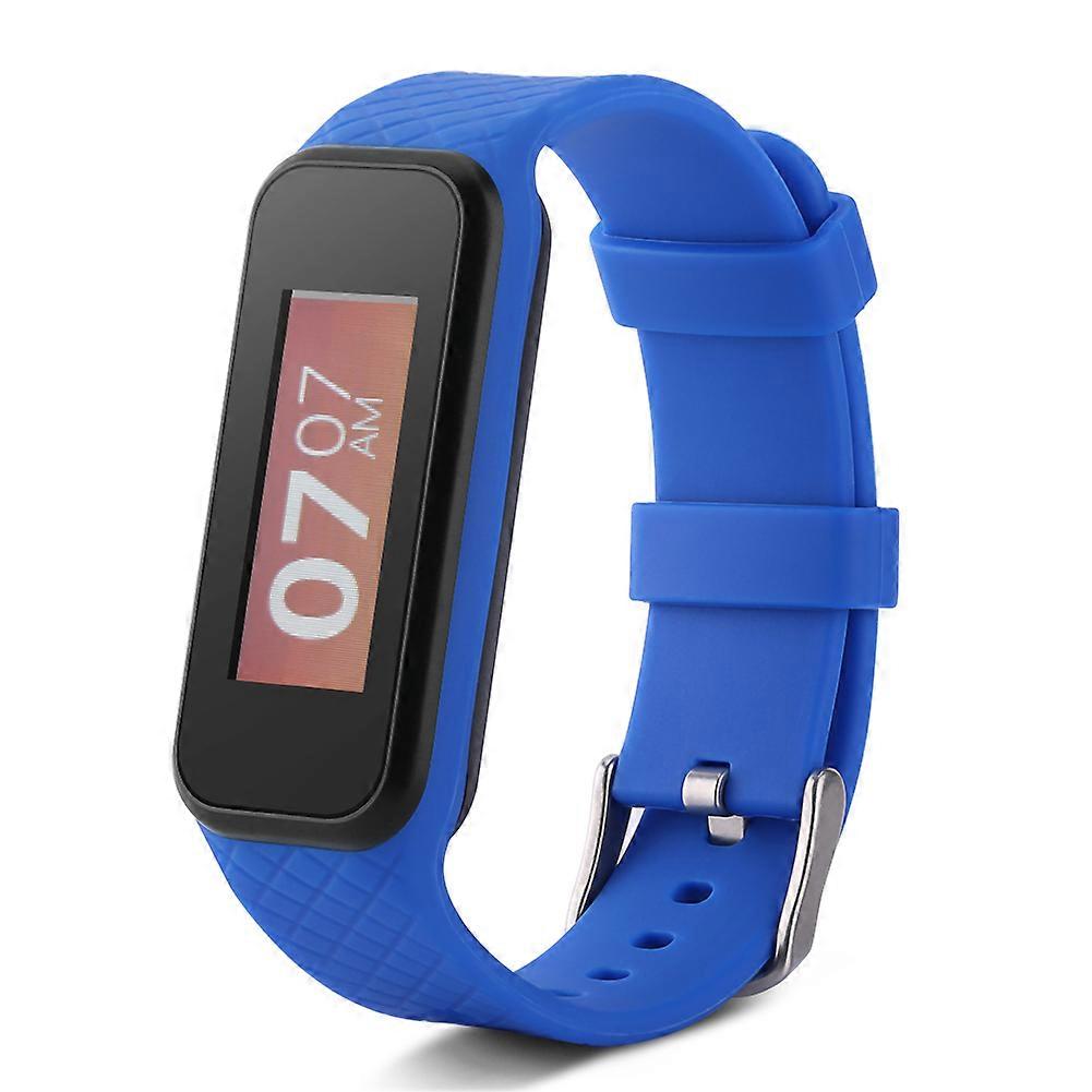Bluetooth Wristband Health Monitoring Smart Pedometer Bracelet Heart Rate Monitor Blue