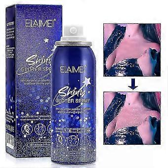 Shiny Glitter Spray 60ml Do Ciała, Włosów, Ubrań - Szybkoschnący Shimmery Sparkle Spray Na Imprezę w Klubie Nocnym