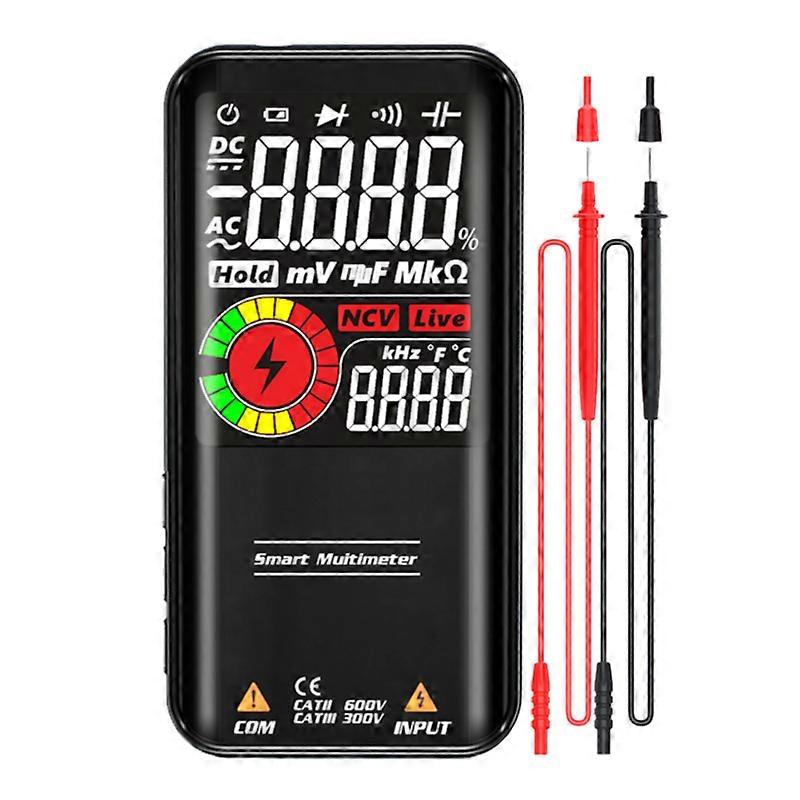 Automatic Intelligent Digital Multimeter with Large Color Screen 9999 Counts Multifunction Voltage Tester