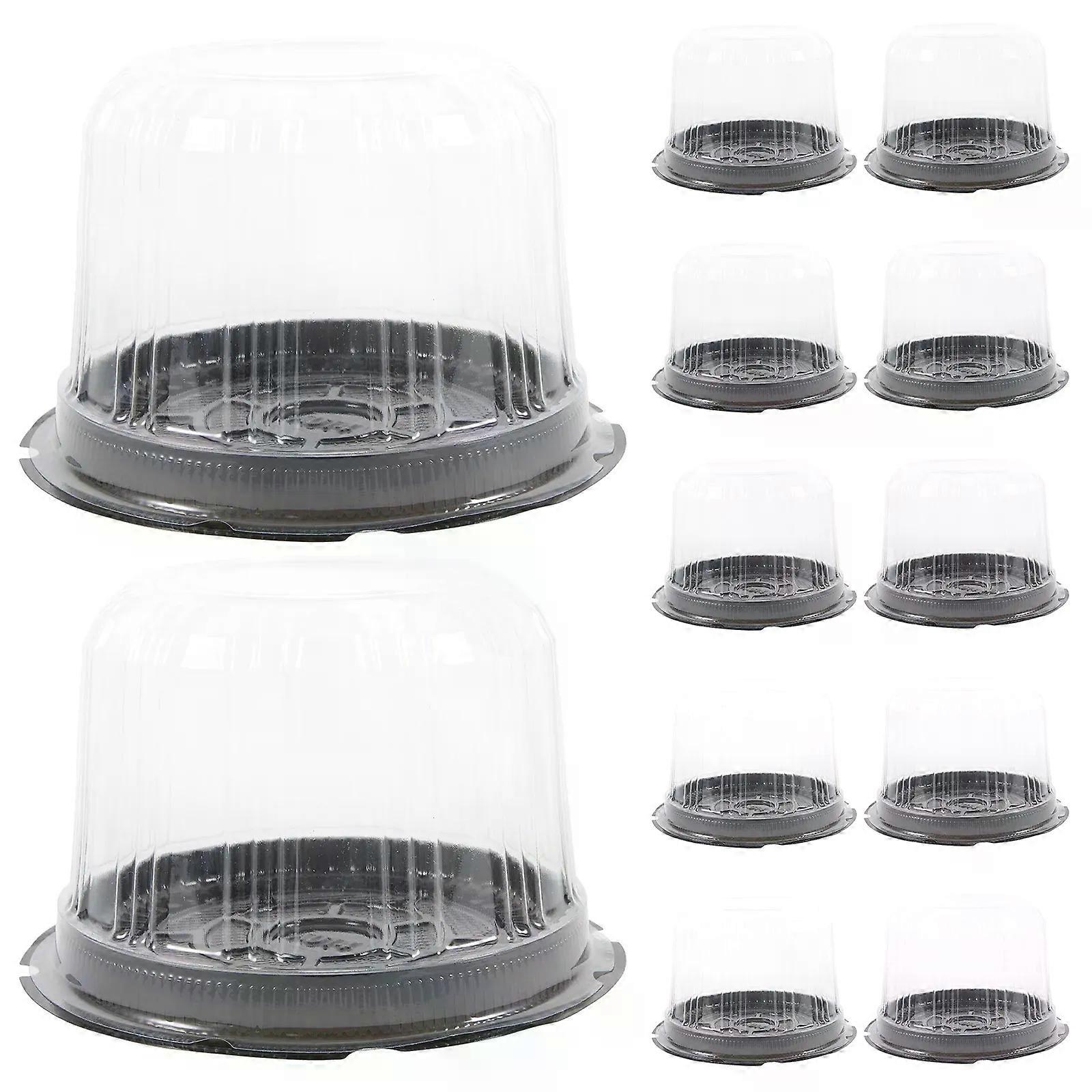 20 Pcs Packing Box Cake Dessert Containers Cold Shipping Boxes Flash Holder Plastic Multi-function Case Carrying Birthday