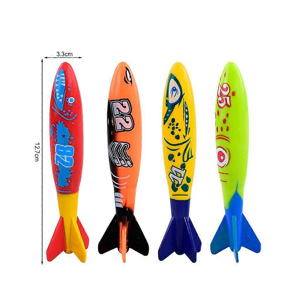 Summer swimming pool diving toys (4 diving torpedoes)