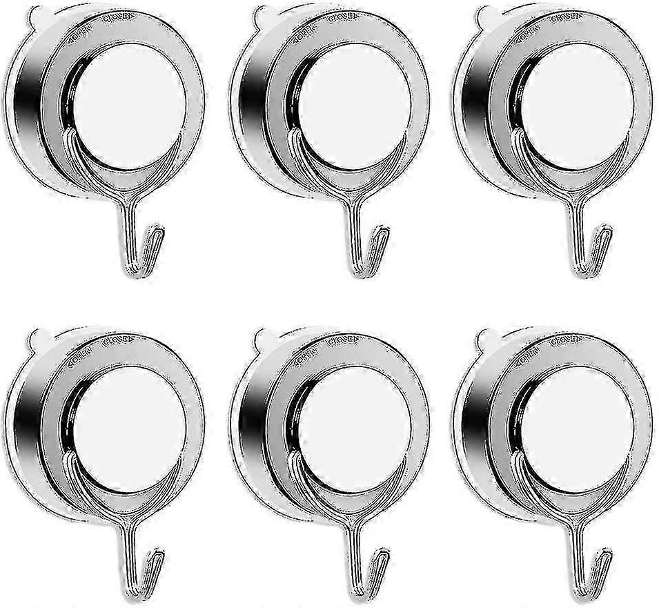 unique 6pcs Vacuum Suction Cup Hook,kitchen Towel Hook Powerful Shower Hook