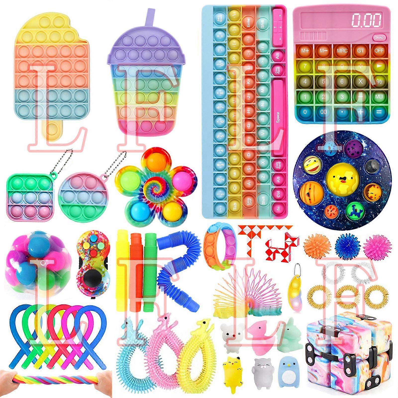 TG18572E1 # Christmas venting and stress relief toy set fidget cube knitting net SQUISHY FOXMIND