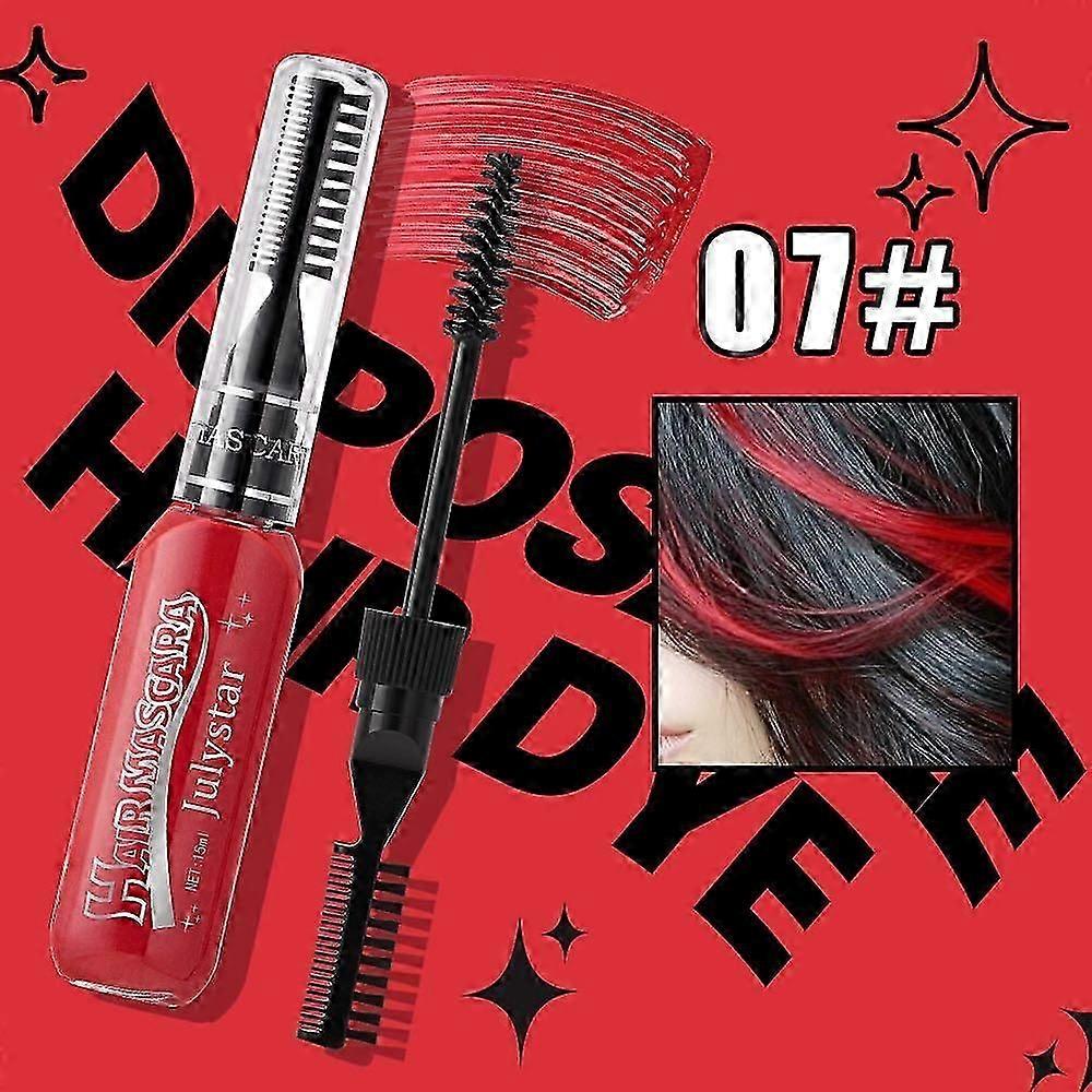 使い捨てのダブルヘアダイ、カラーハイライトダイ、多目的まつげと眉毛のヘアダイ、cosパーティーステージメイク染料コーム