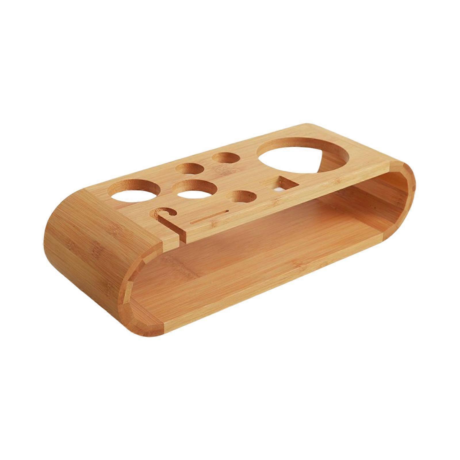 Practical Cocktail Shaker Wooden Rack Durable Barware Drinkware Set for Home