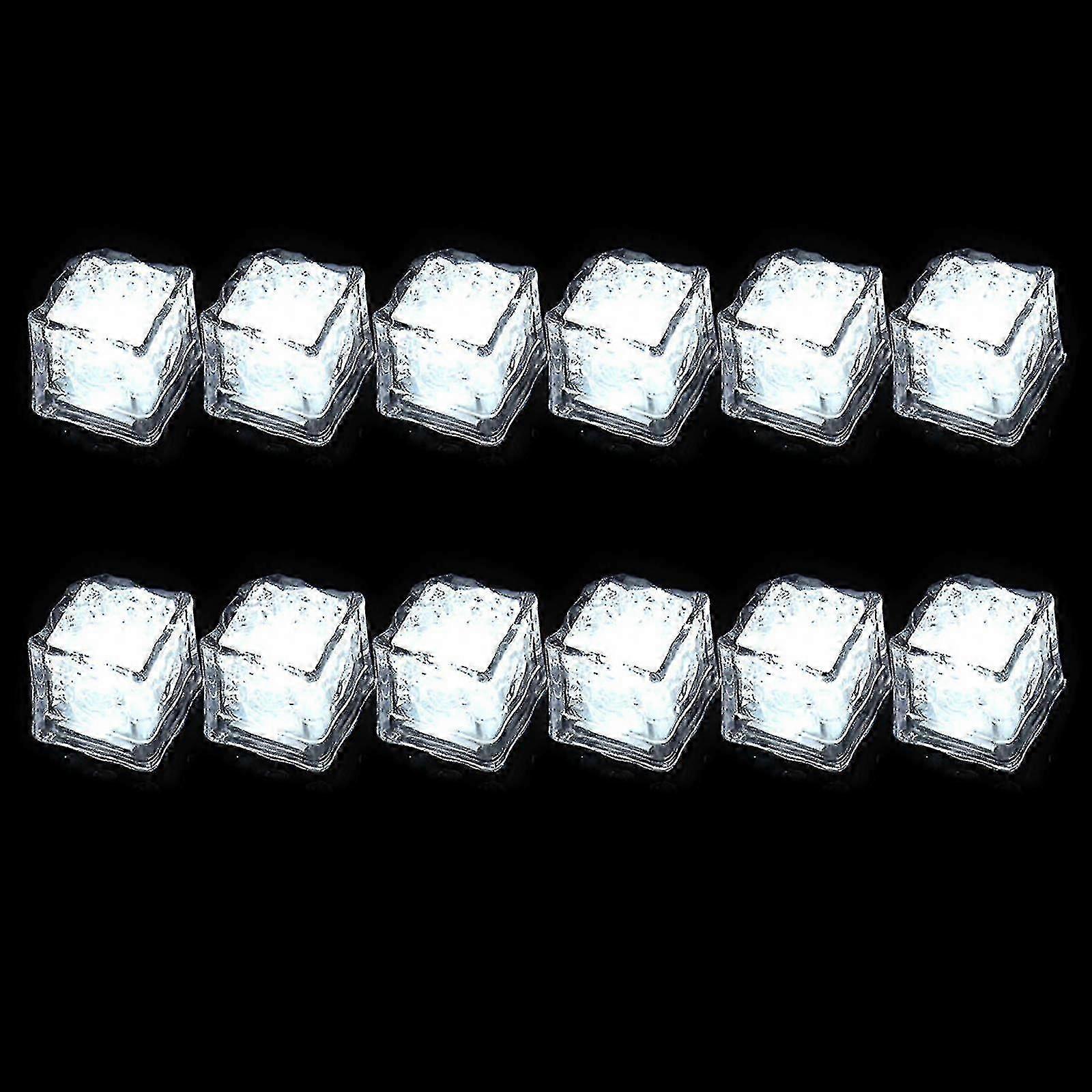 Ice Cubes For Drinks Drinking Bar Lights 7 Colorful Led Waterproof Ice Cube( Color : White )