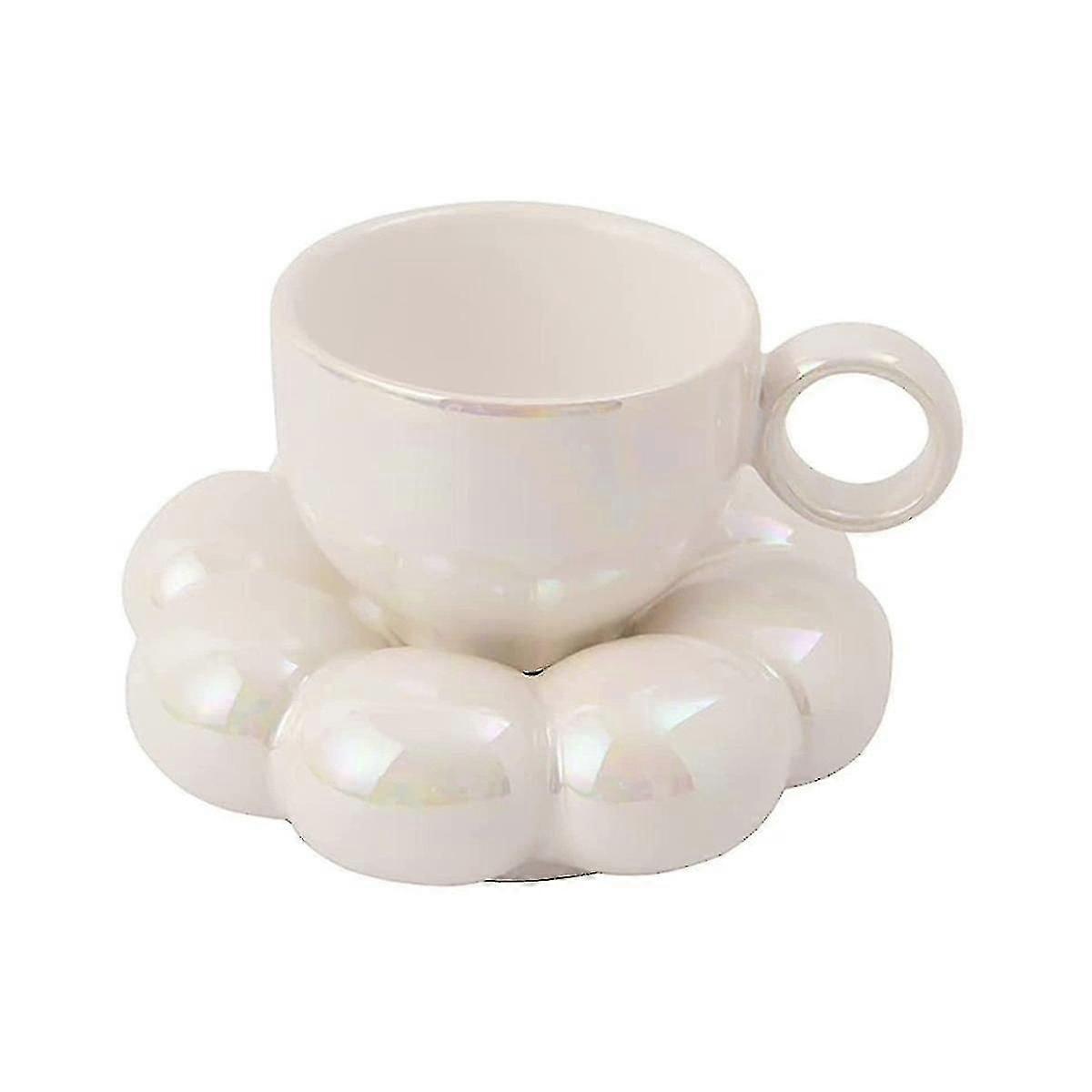 زهرة فنجان القهوة والصحن مجموعة لطيف القدح والصحن مجموعة فنجان القهوة السيراميك مع عباد الشمس الصحن لاتيه