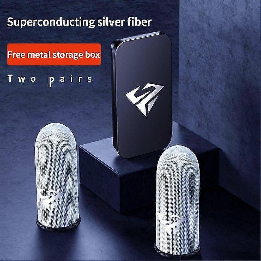 1pair Finger Sleeve For Pubg Mobile Game Finger Cover Breathable Game Controller Touch Screen