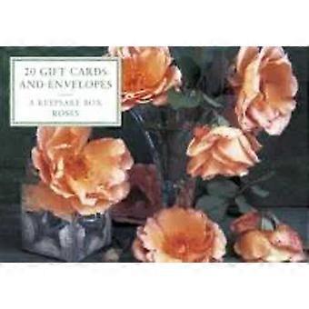 Lata com 20 cartões-presente e envelopes com estampa de rosas - Anness Publishing Ltd