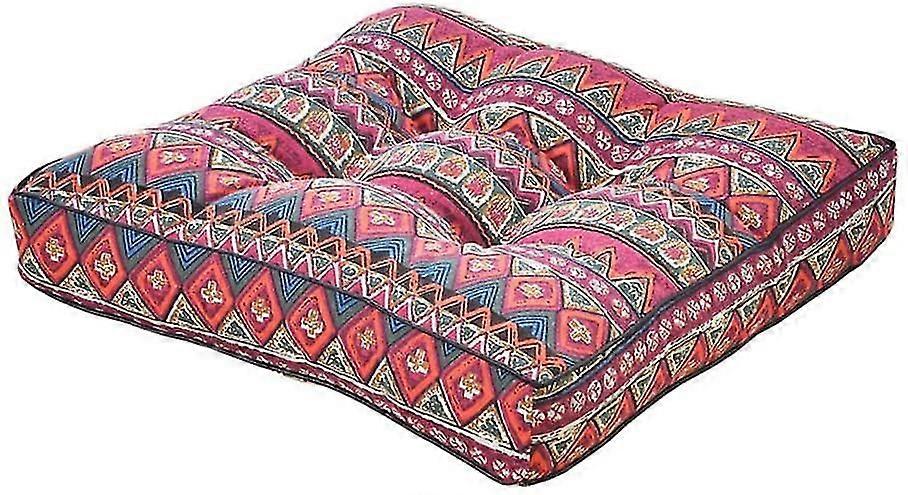 スクエアチェアクッション。ガーデンチェア用コットン厚パディングシートクッション100%