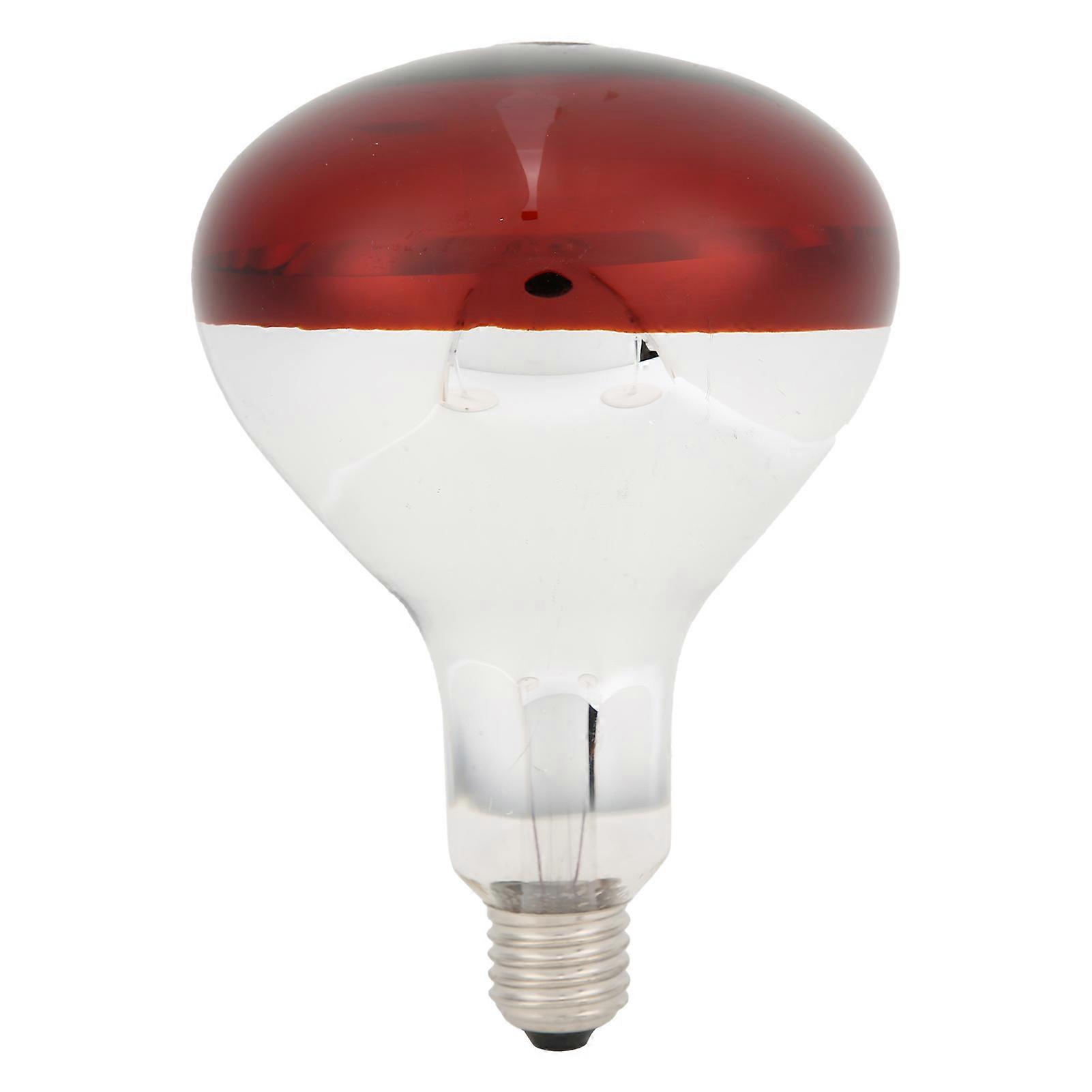 Chicks Heat Lamp Bulb Reptile Heat Lamp Red Bulb Infrared Basking Spot Heat for Brooder 220V / 250W