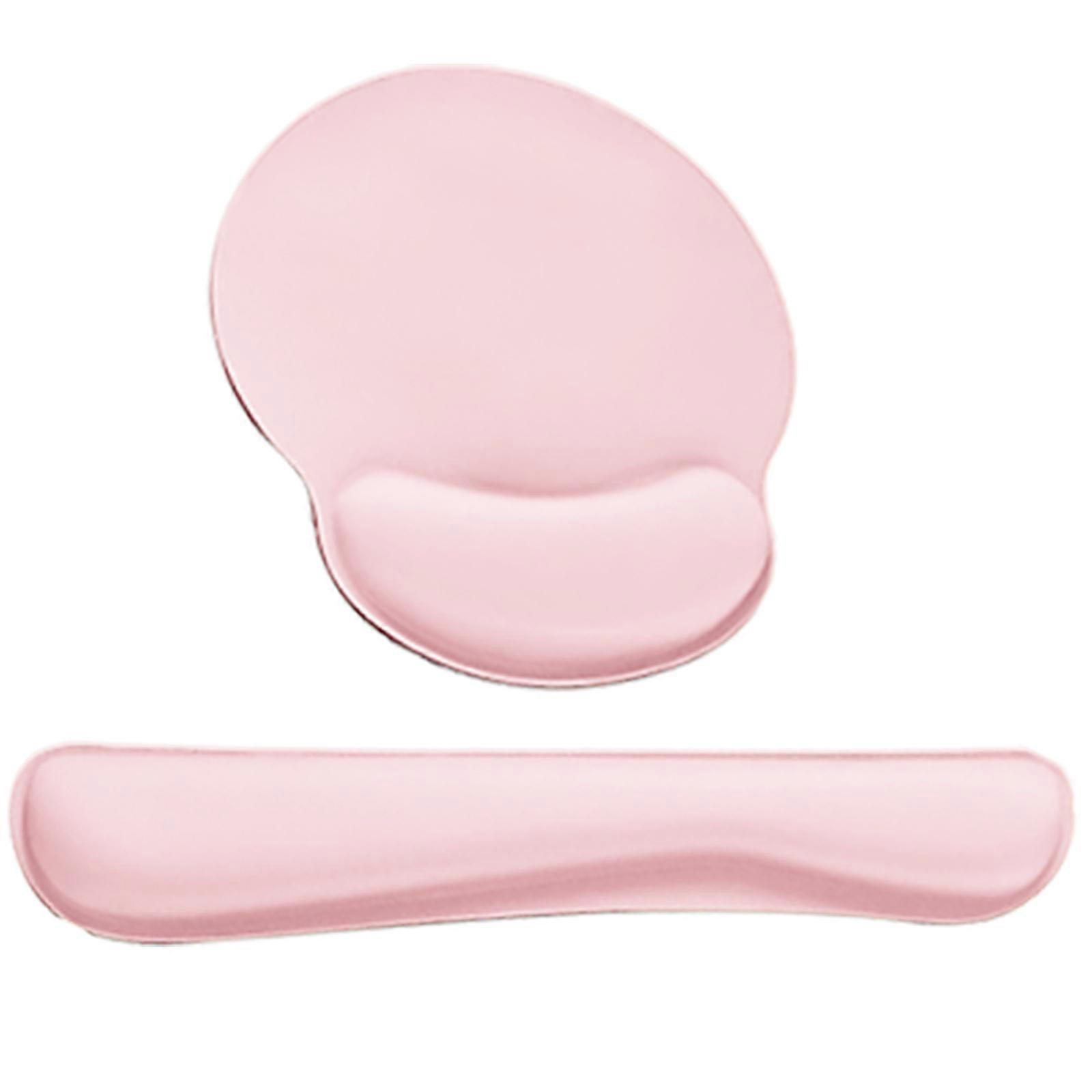 Computer Mouse Wrist Rest Cushion with Ergonomic Design for Improve Blood Circulations Memory Foam Wrist Cushion  Pink