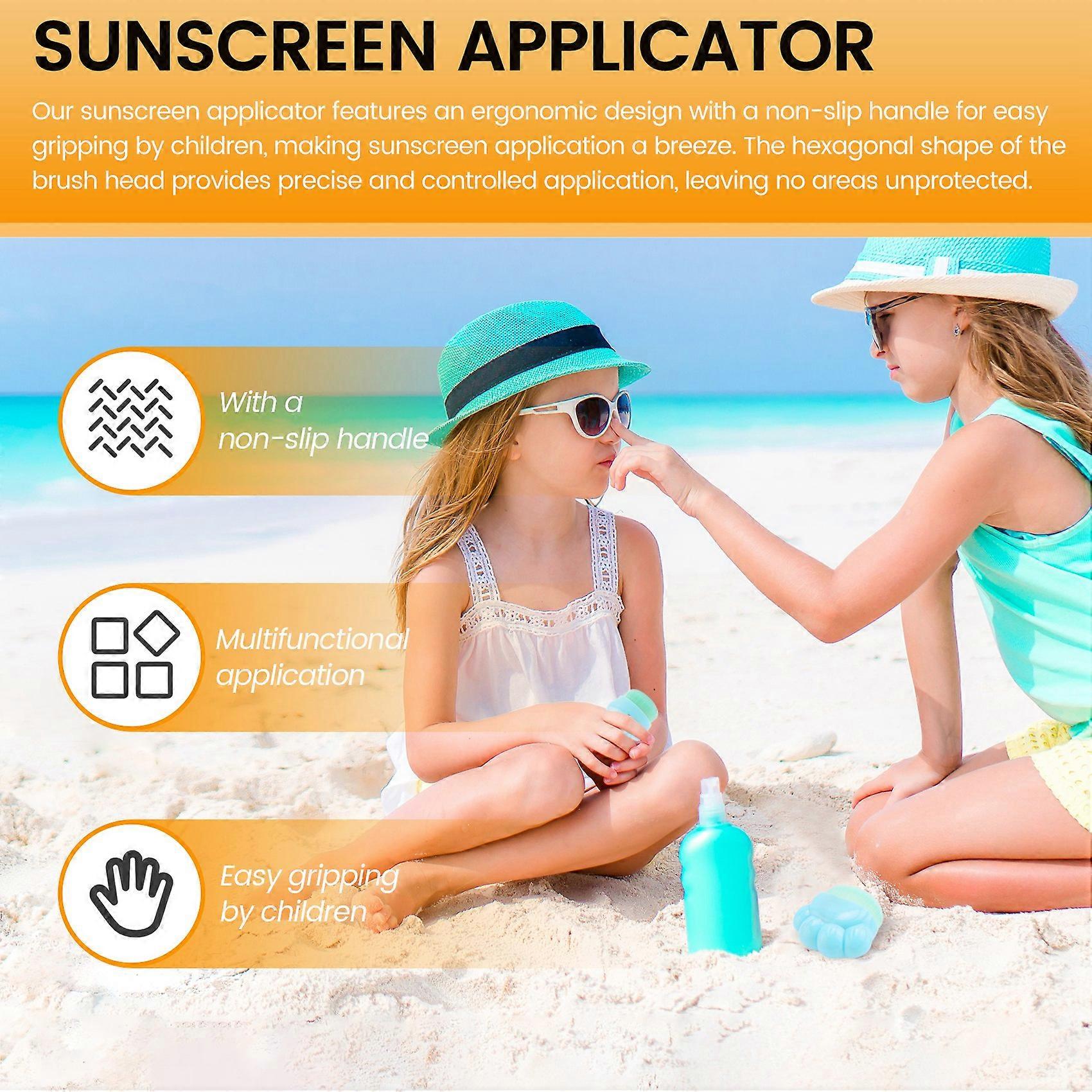 Sunscreen Applicator for Kids, Sunscreen Brush Set,3PCS