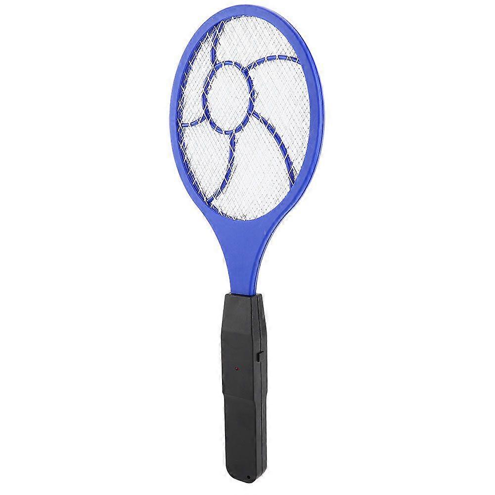 Three-layer electric fly swatter mosquito swatter insect killer (blue)