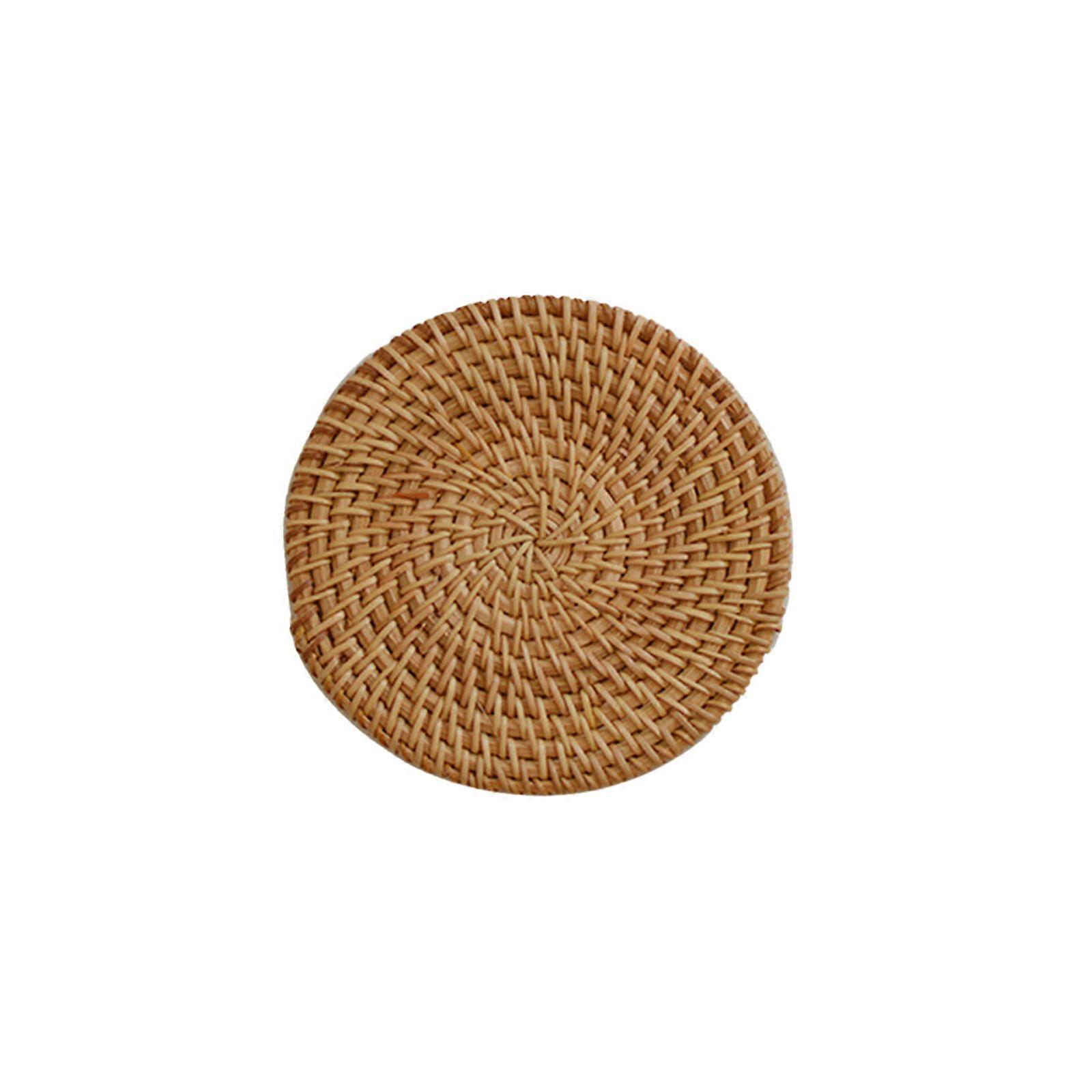 Rattan Woven Mat Multiple Sizes Can Be Used Can Be Used As Pot Holders Effective Heat Insulation Protection Of Home Desktop Antibacteri Creativity