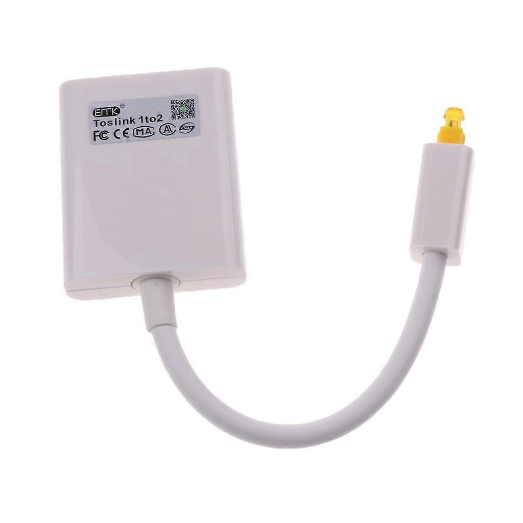 Splitter Optical Fiber SPDIF Duplicator Adapter For Toslink Digital Audio Cable