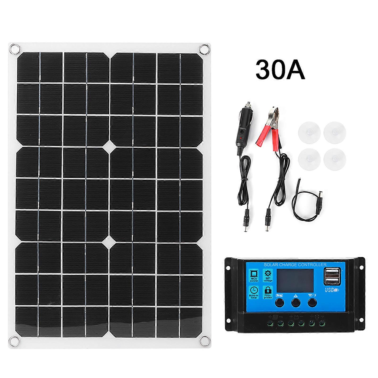 Eco-Friendly USB Solar Panel Charger - Dual Output for Car, Boat, RV, Outdoor Use