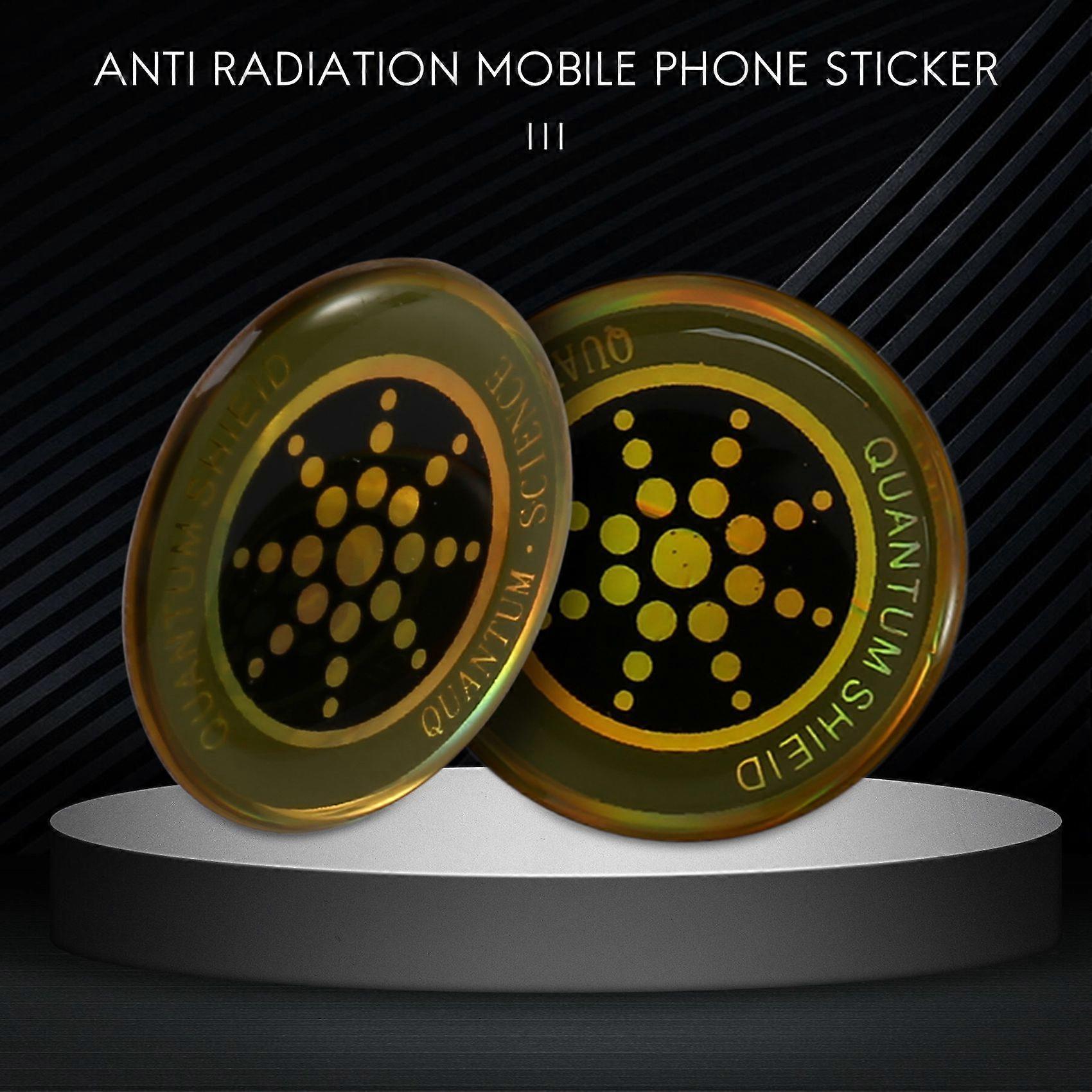 thumbnail image 2 of 6x Radiation Protection Stickers For Mobile Phone - Anti-Radiation Shield, Universal Fit (2.8x2.8cm) 2 of 4