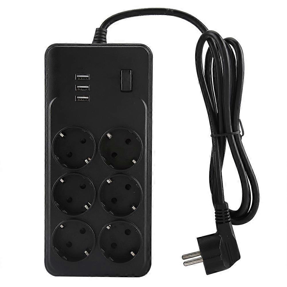 Multifunctional Intelligent Household EU Plug USB Row Socket Switch 110-250V