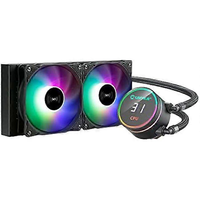 CPU Liquid Cooling - UNYKACH - AquaStorm - 240 mm - Silent Pump - Temperature Display