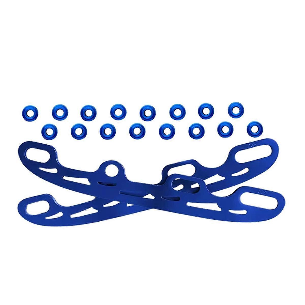 -Reinforced Rink Sport Tool Ice Skate Blade Small blue