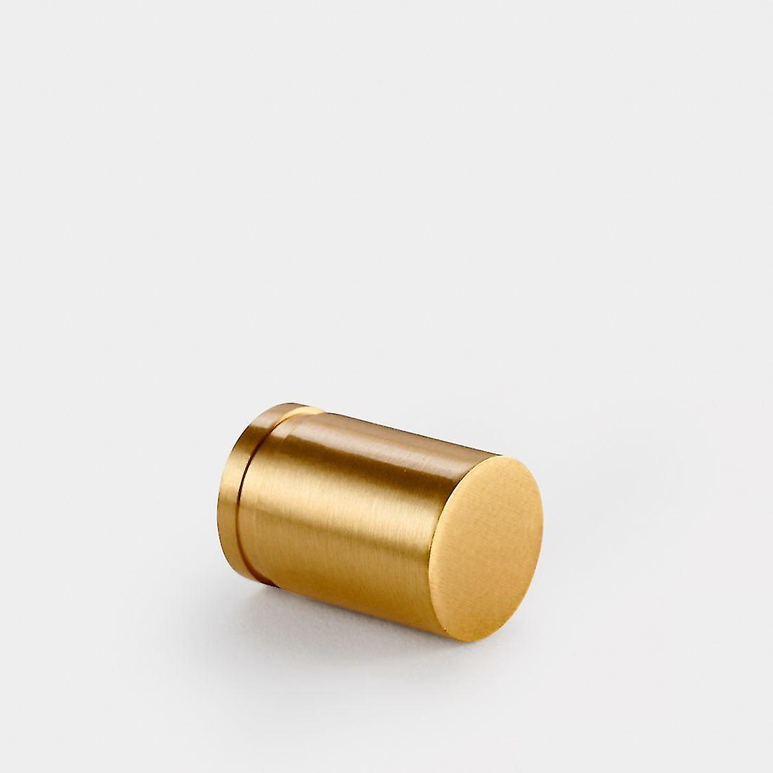 Brass Cylinder Pulls in Gold - Small