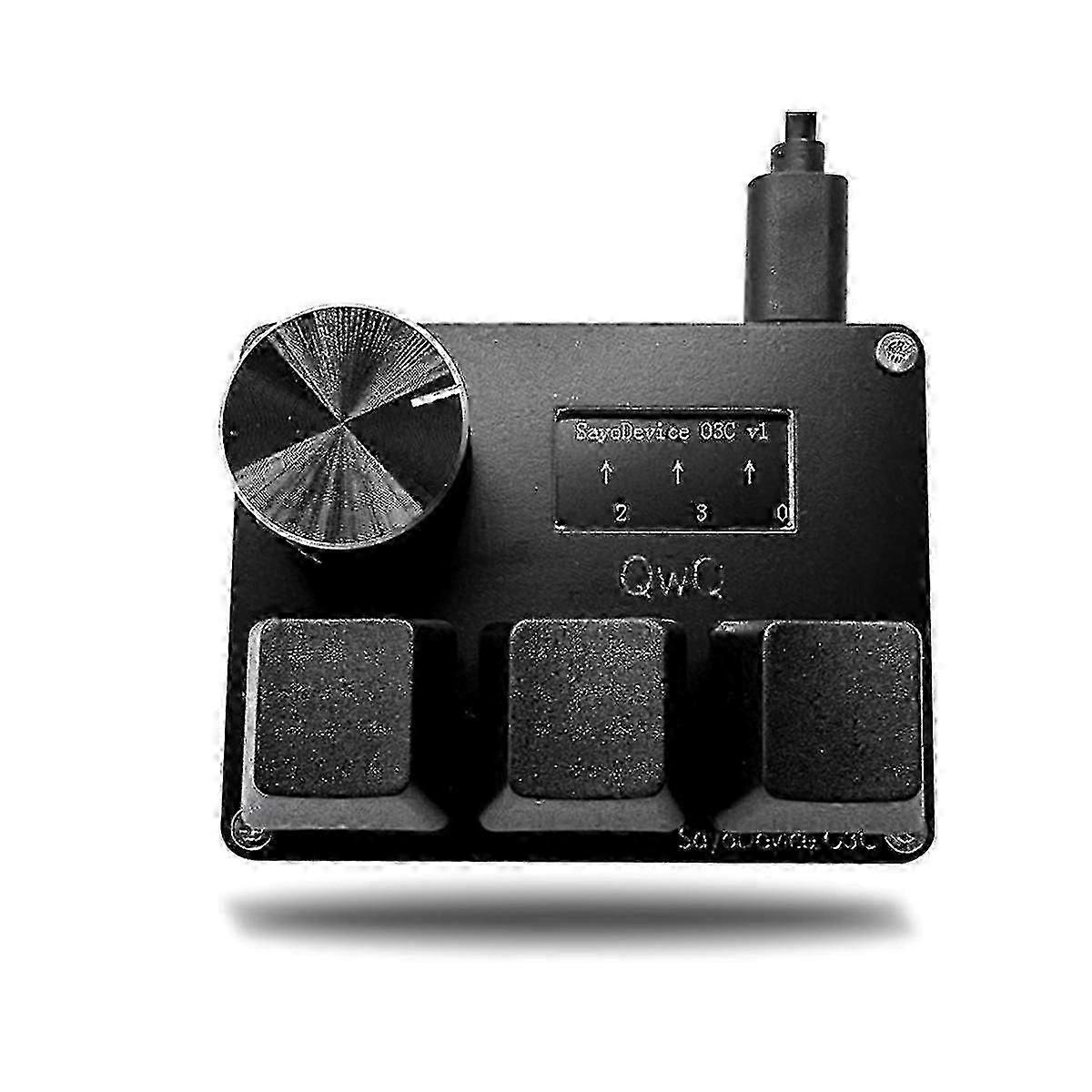 Osu O3c Rapid Trigger Hall Switches Wooting Magnetic Red Switches Keyboard With Knob Screen Copy Paste Shotcut(black) - JA