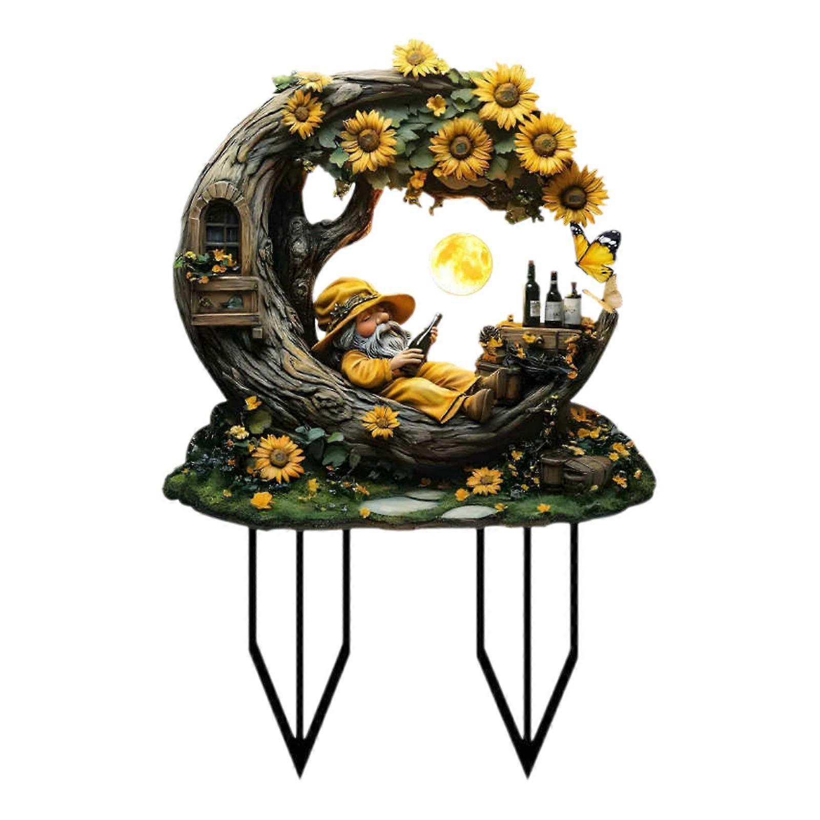 Magical Elderly Garden Acrylic Floor Plug