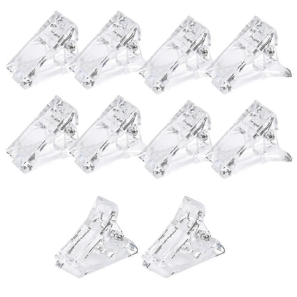 10 Pieces Tip Clips, Tip Clips L, L Tips Clips, Transparent Cli