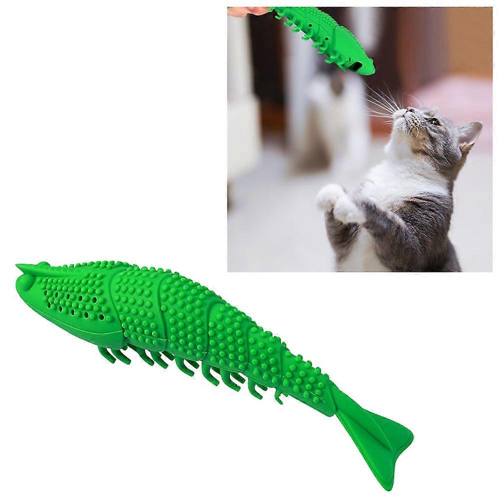 Catnip Fish Bite Teething Stick Funny Cat Toy Pet Toothbrush
