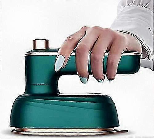 Compact Handheld Steamer for Clothes, Portable Mini Iron for Home & Travel, Lightweight & Foldable, Green (136 chars)